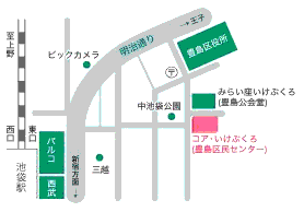 豊島区民センター地図 (6KB)